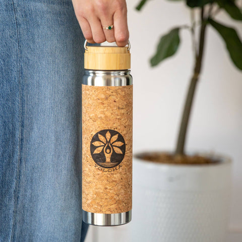 Cork Yoloha Water Bottle 24oz