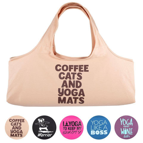 Coffee Cats And Yoga Mats Yoga Bag