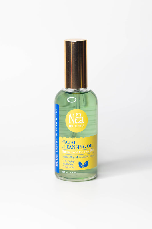 Blue Tansy & Organic Hibiscus Anti-Aging Botanical Facial Cleansing Oil