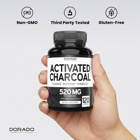 Organic Activated Charcoal Pills From Coconut