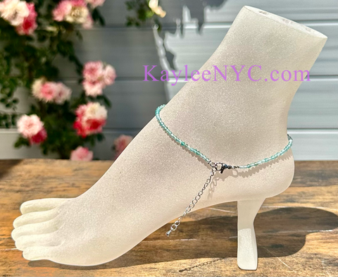 Anklet Aquamarine Crystal
