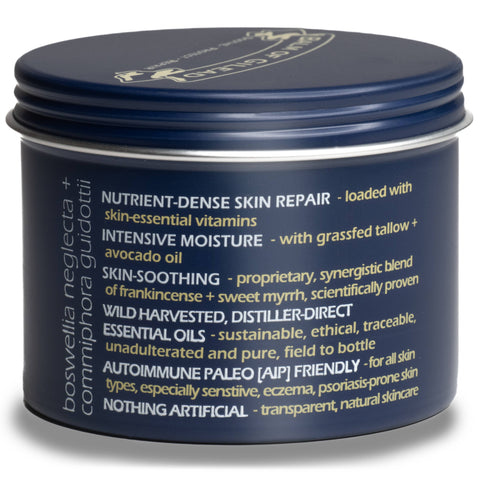 Frankincense & Sweet Myrrh Cream- Intensive Skin Healing 4oz