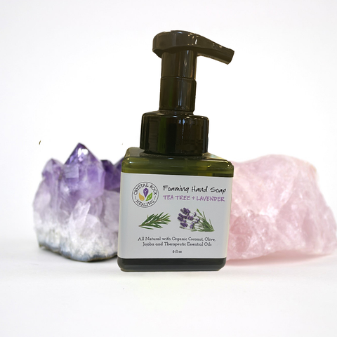 lavender and tea tree soap All Natural Foaming Hand Soap Tea Tree & Lavender 8oz – Sand and Sage Mystic Shoppe