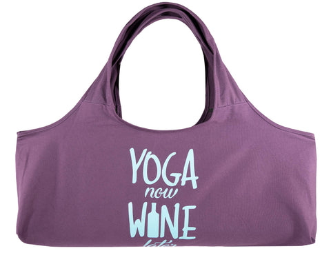 Yoga Now Wine Later Yoga Bag