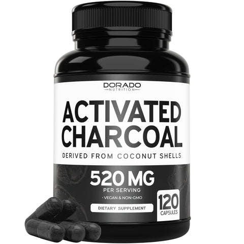 Organic Activated Charcoal Pills From Coconut