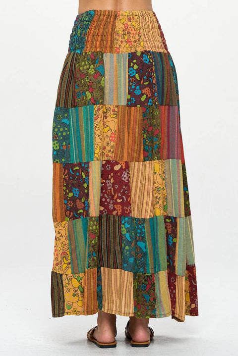 Smoked Patchwork Skirt