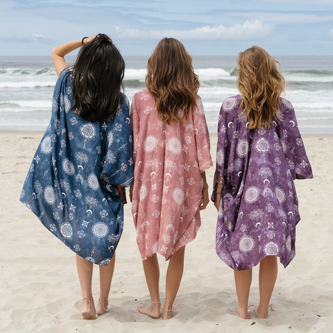 Kimono Blue Lotus Moon-Nova