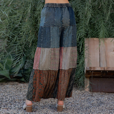 Denim & Knit Vintage Pants