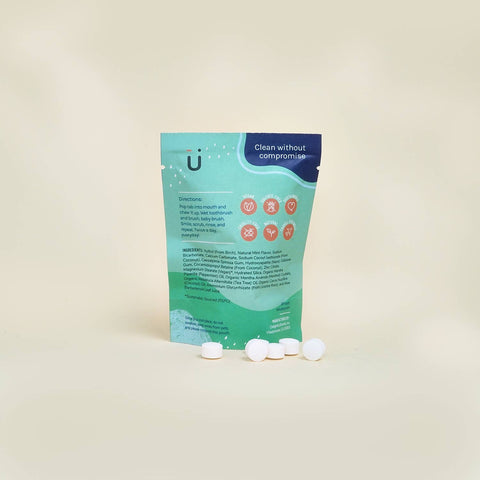 Huppy Toothpaste Tablets | Peppermint