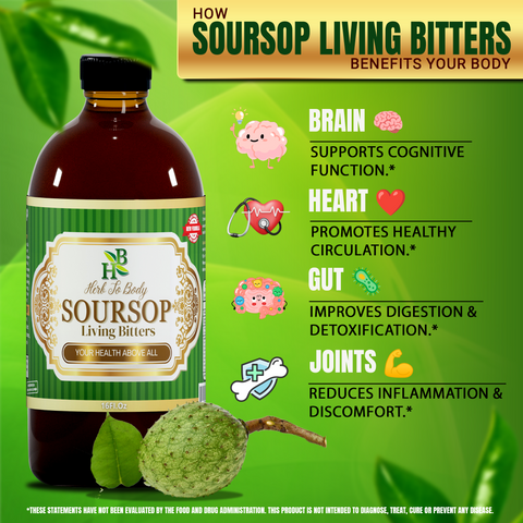 Soursop Living Bitter Oral Supplement 16oz