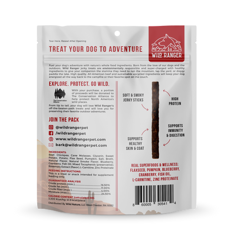 Wild Ranger Beef Jerky Dog Treats