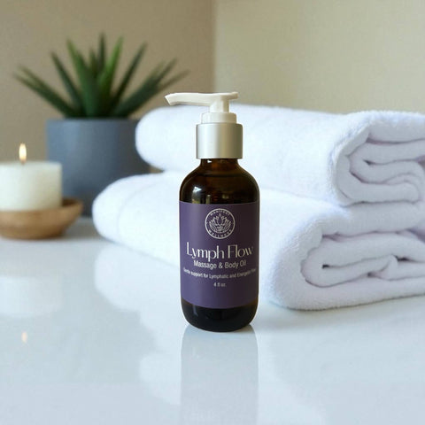 Lymph Flow Herbal Infused Massage & Body Oil 4oz