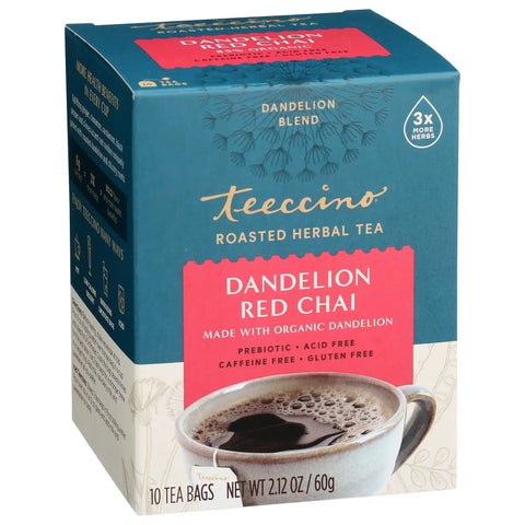 Dandelion Red Chai Roasted Herbal Tea -85% Organic