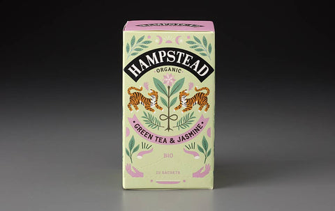Hampstead Organic Green Tea & Jasmine  (20 Teabags)
